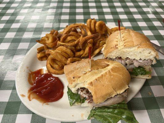 Farmer Den Steak Sandwich. Delicious!!!