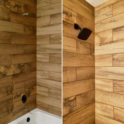 Shower bathroom remodel