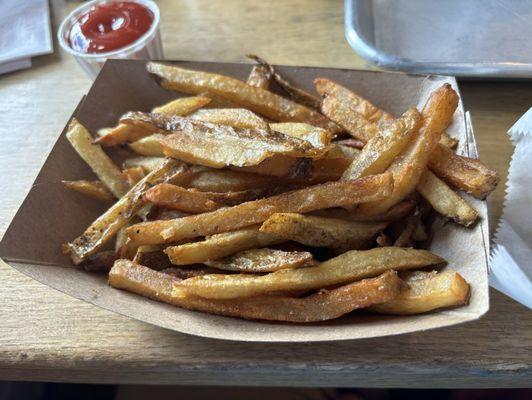 Hand cut fries