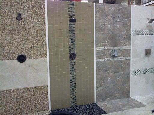 You'll find many different examples of how to use tile and stone in shower installations.