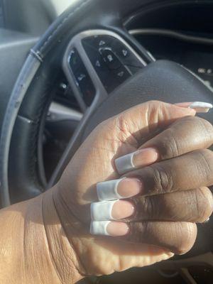 Look at the polish on my nails