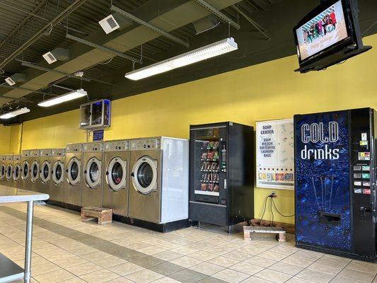 Washing and vending machines