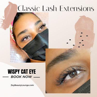 Classic lash extensions