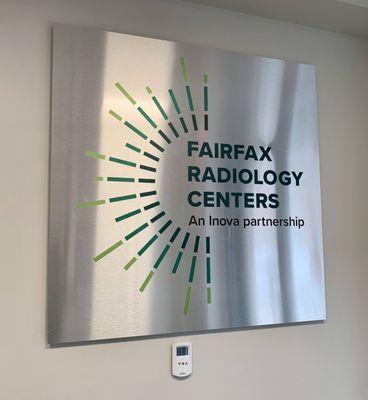 Fairfax Radiology Centers sign--proof of visit