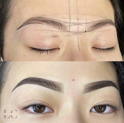 Ombre powder brows