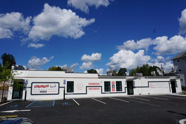 parking lot & mural