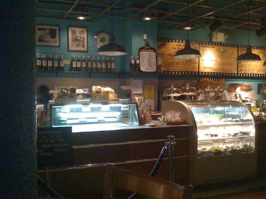 The coffee bar inside MJ's