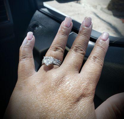 Loving my new  thank you passion nails for always taking care of me. Its worth 1 hr and 30mins just to get my nails done.