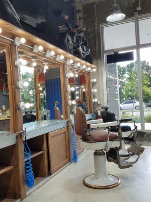 Motorcycles and cool chairs!