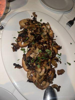 Wild Mushroms on Garlic Bruschetta