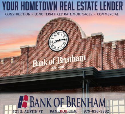 Apply Today! Loans and Mortgages at Bank of Brenham (www.BankBoB.com)