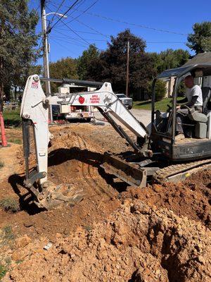 Fixing a Water Main Break