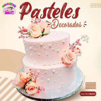 Pastel decorado