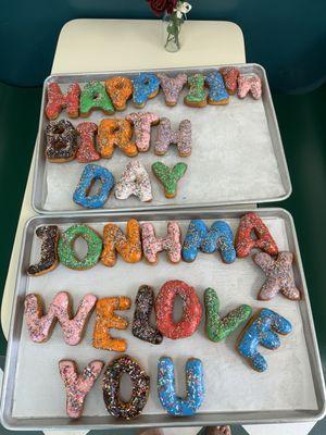 Birthday Donuts