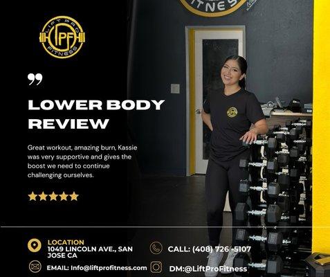 Boost Your Lower Body Strength! Join Coach Kassie's Exclusive Lower Body Review Session and See What Our Members Have to Say!