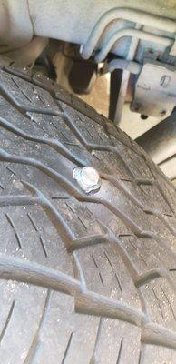 My screw in the tire