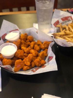 Large Buffalo Cauliflower and fries