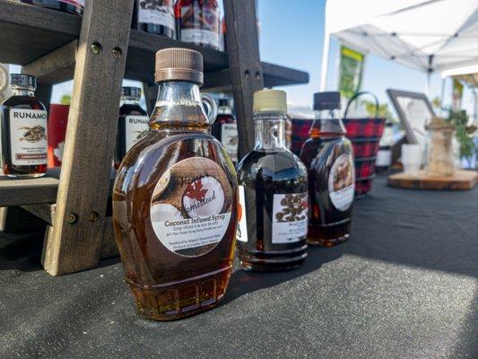 Maple syrup at the farmers' market!