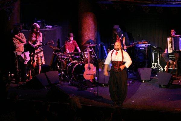 Paul Hosting Dark Kabaret at The Great American Music Hall. 2006