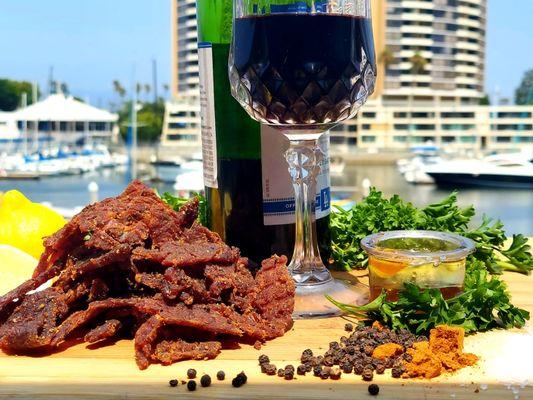 Tender Brisket beef jerky handcrafted and fresh smoked in California. Gourmet premium brisket is mouth watering BIG flavor in every bite.