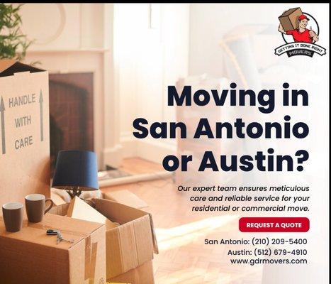 Moving can be a real hassle, we get it. Let our professional team of movers make your move stress-free while we get it done right!