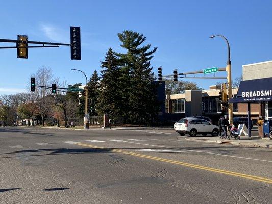 Corner of grand and snelling