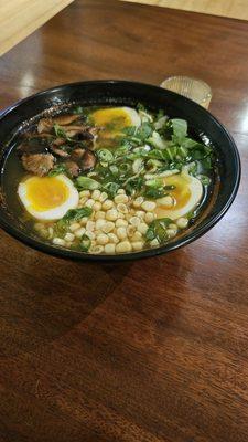 Veggie ramen bowl with extra egg!!