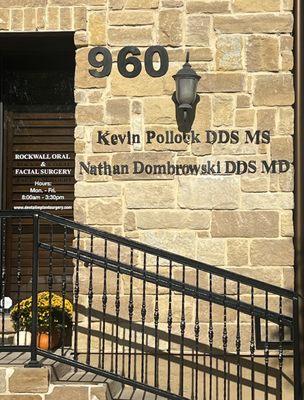 Located at 960 West Ralph Hall Parkway, Rockwall Oral Surgery is the private practice of Dr. Kevin Pollock & Dr. Nathan Dombrowski.