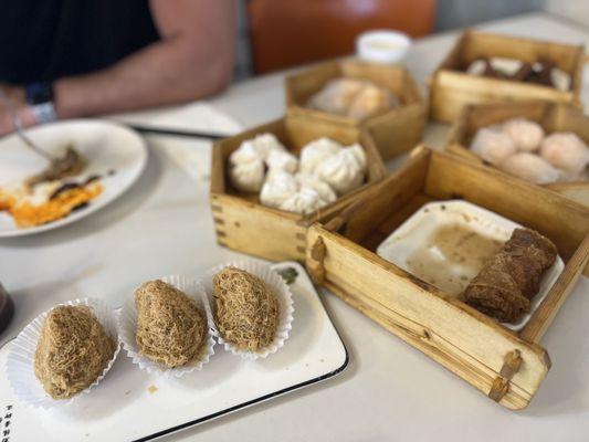 Yummy Taro Cake balls and dim sum on a Sunday afternoon!!