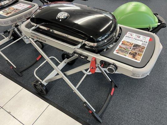 Cool portable traveling grill by Weber.