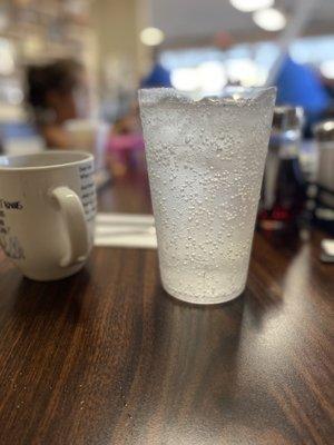 Sprite compared to their coffee cup.