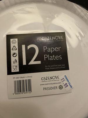 Paper plates made in China