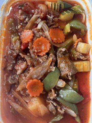 Sweet and Sour with beef