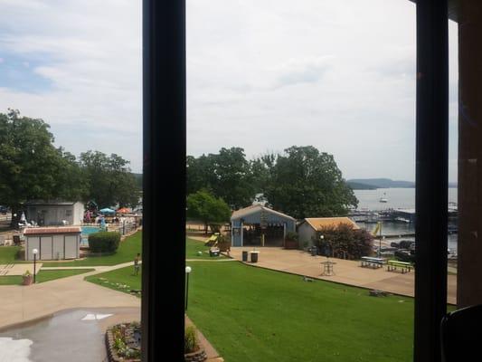 Great view of Table Rock Lake in the tiki bar