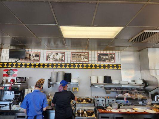 See picture on wall that says Good food fast.  Not in this case...@ this location.