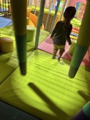 Big slide obstacle course