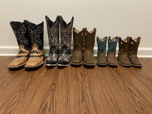 Boots for the whole family!!!