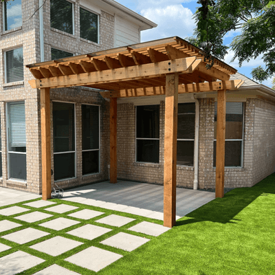 patio pergola installation