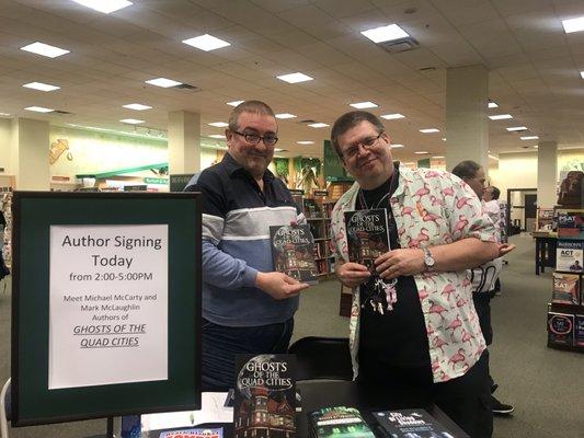 Book signing - October 19, 2019 Local authors: Mark McLaughlin & Mike McCarty Ghosts of the Quad Cities