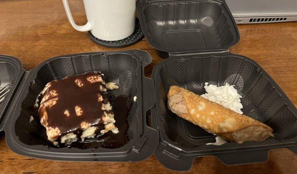 Tiramisu and cannoli to go. Do not recommend.