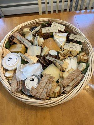 Custom cheese/ charcuterie basket