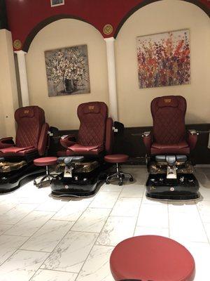 Pedicure area