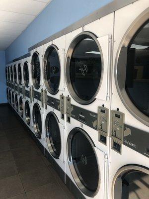 20 Full Size Dryers for your use.. Free Drying on Tuesdays 12-5pm