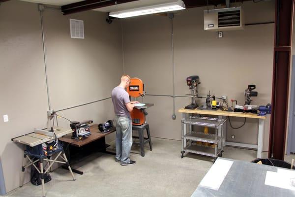 Sanding and Cutting Area at PRG Prototyping