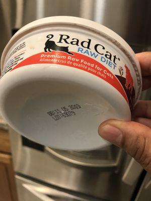 cat food I bought from the store which was recalled weeks before I bought it