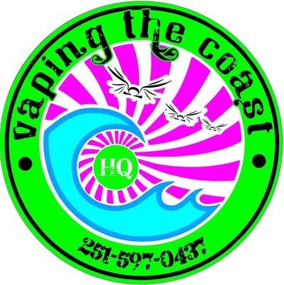 The vaping the coast logo