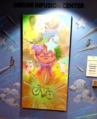 Garibali Painting in Hallway Next to Entryway Door Near Mikuni Infusion Center on 2nd Floor