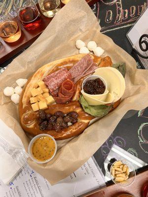 Pretzel charcuterie