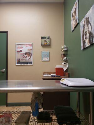 Inside the exam room