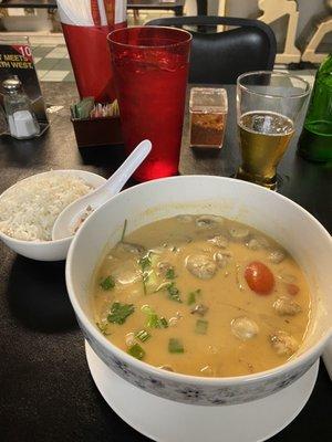 Tom ka gai with chicken